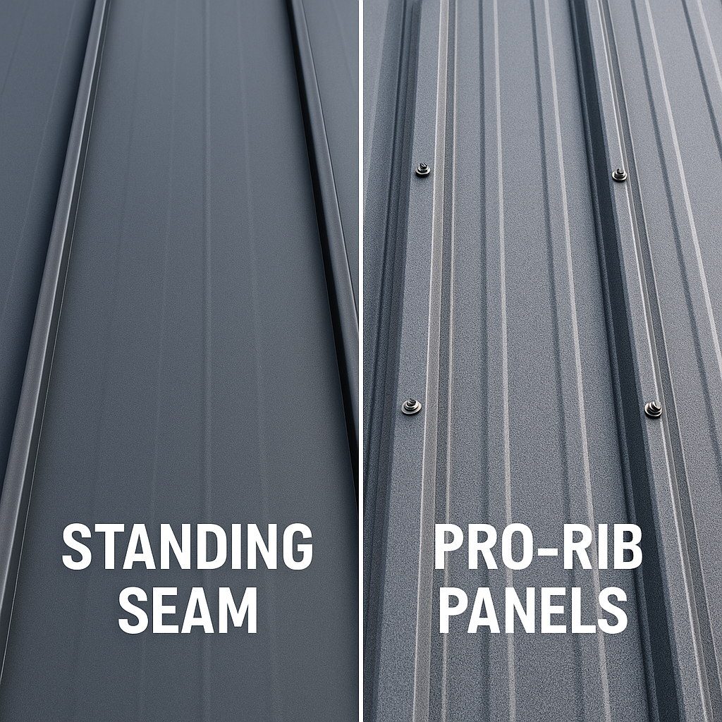 standing seam vs pro-rib panels